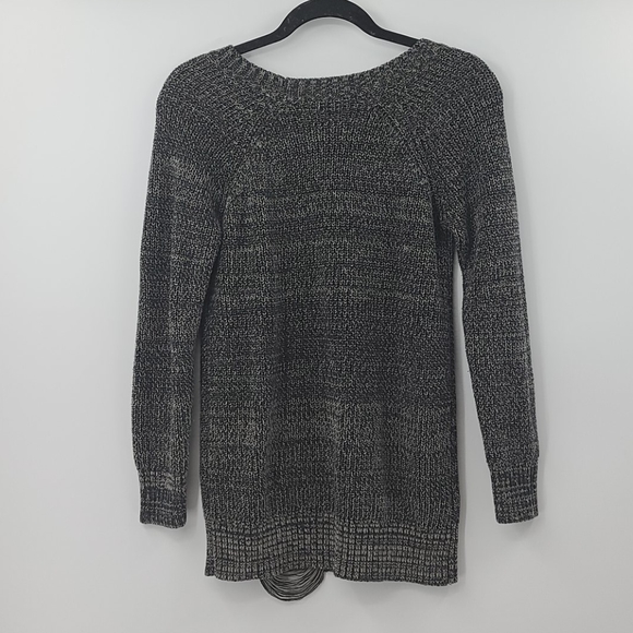 Bcbgeneration gray distressed sweater. Size small - Picture 2 of 4